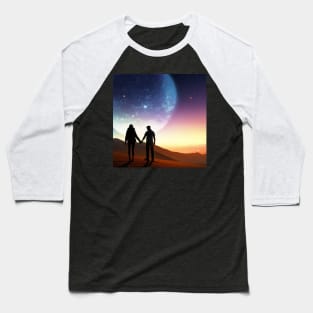 Valentine Wall Art -  Love in another world - Unique Valentine Fantasy Planet Landsape - Photo print, canvas, artboard print Baseball T-Shirt